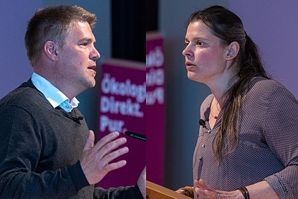 Die ÖDP-Landesvorsitzenden Tobias Ruff und Agnes Becker (Foto: ÖDP) 